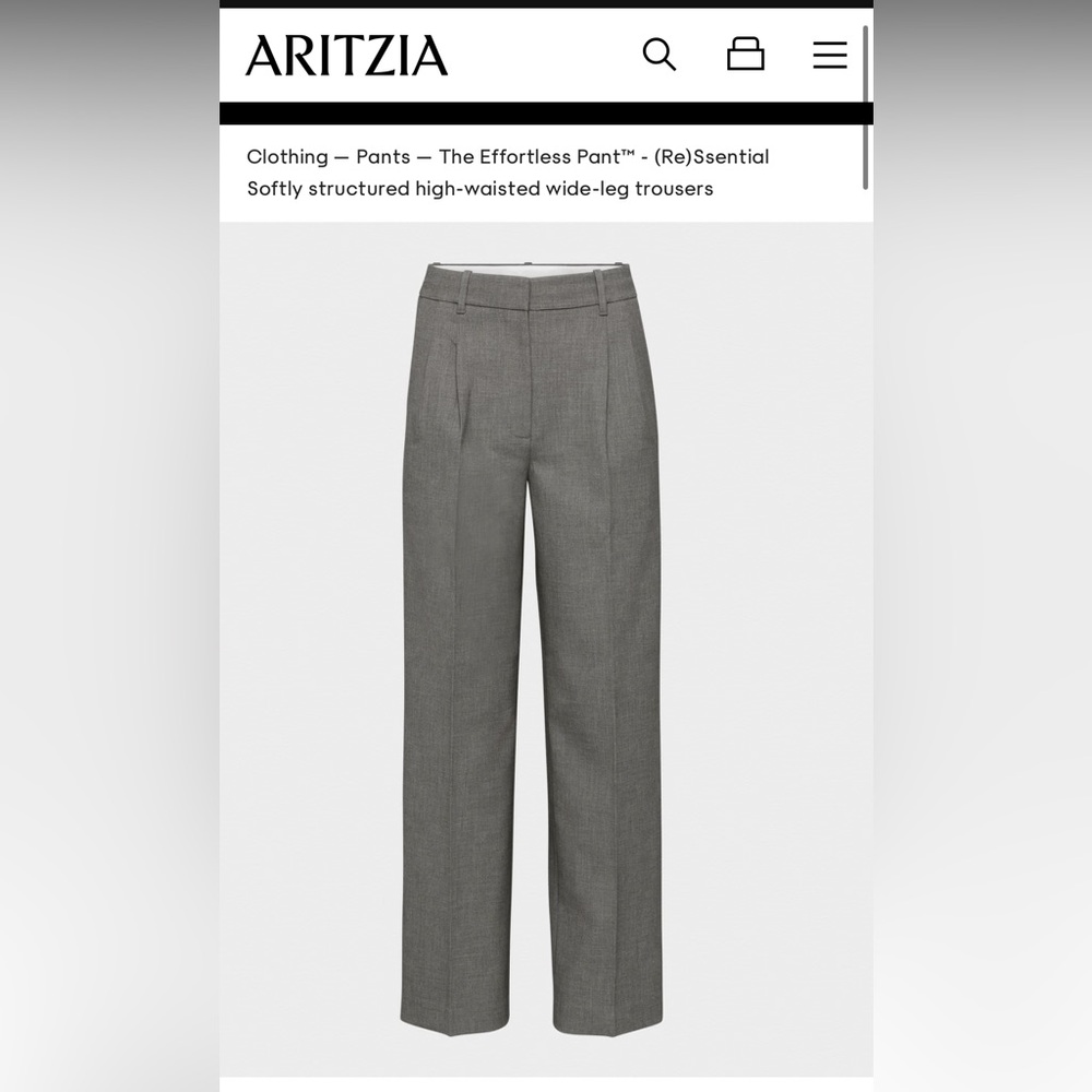 Aritzia Effortless Pant (Re)Essential